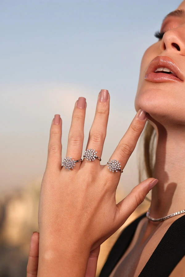 Anel Queen Moissanite