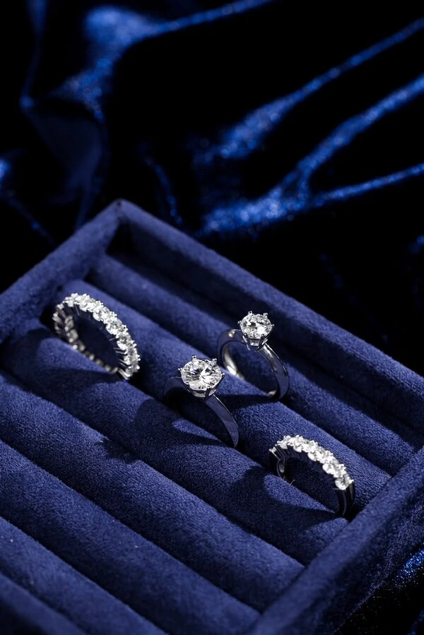 Aliança Moissanite 4mm