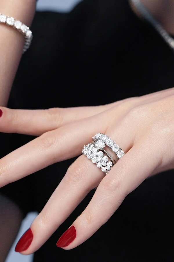 Meia Aliança Moissanite 4mm