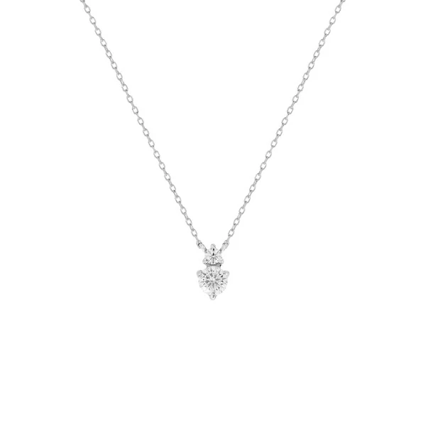 Colar 2 Pontos Moissanite