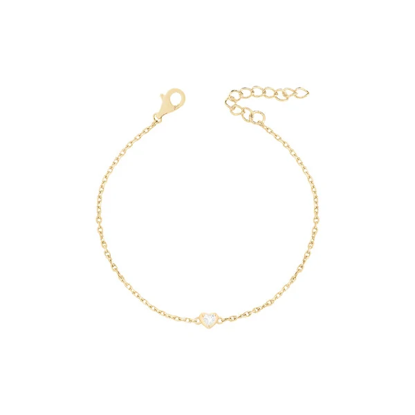 Pulseira Mini Heart Dourada