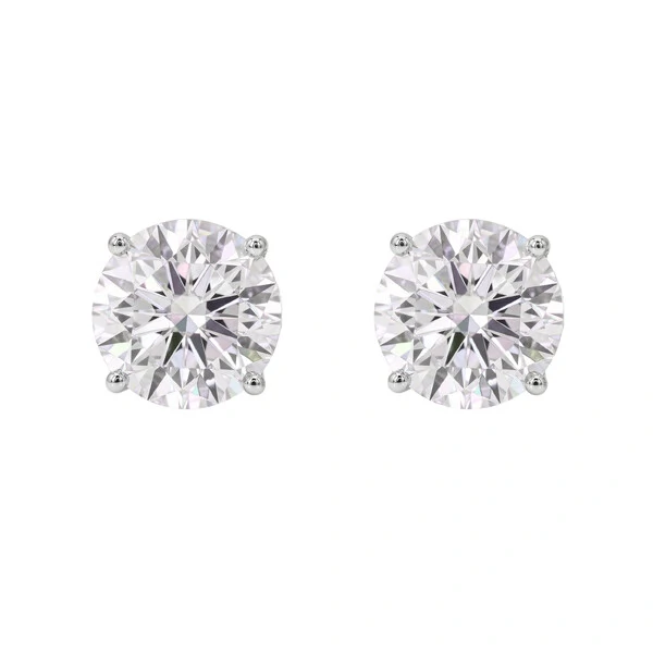 Brinco Solitário Moissanite 10mm