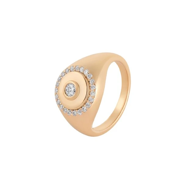 Anel Inglesa Moissanite