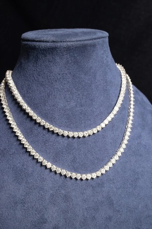 Colar Riviera Moissanite 2,5mm 38cm
