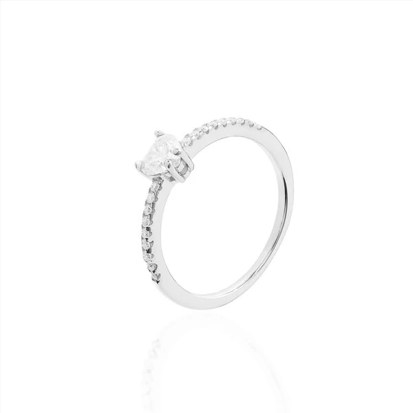 Solitário Coração Moissanite