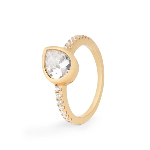 Anel Dourado Gota