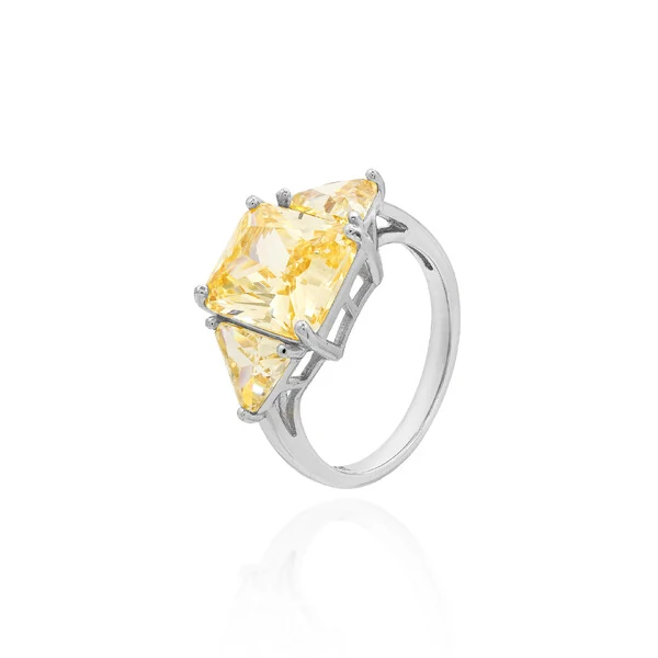Anel Color Drop Yellow Fancy