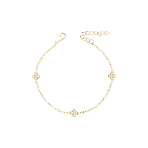 Pulseira Trevos Dourada