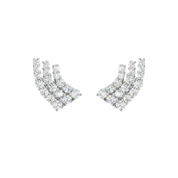 Mini EarCuff Rain Moissanite