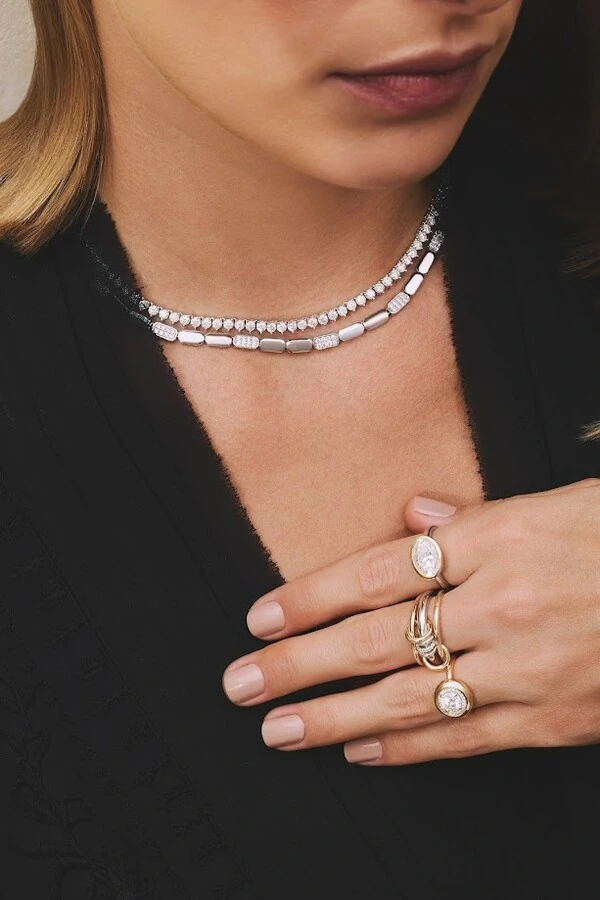 Anel Stack Moissanite