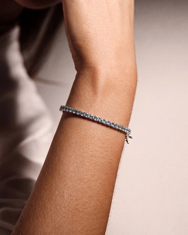Pulseira Riviera Topázio Sky 3mm