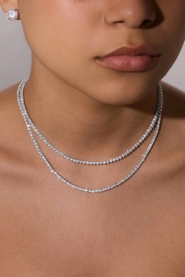 Colar Riviera Moissanite 2,5mm 40cm