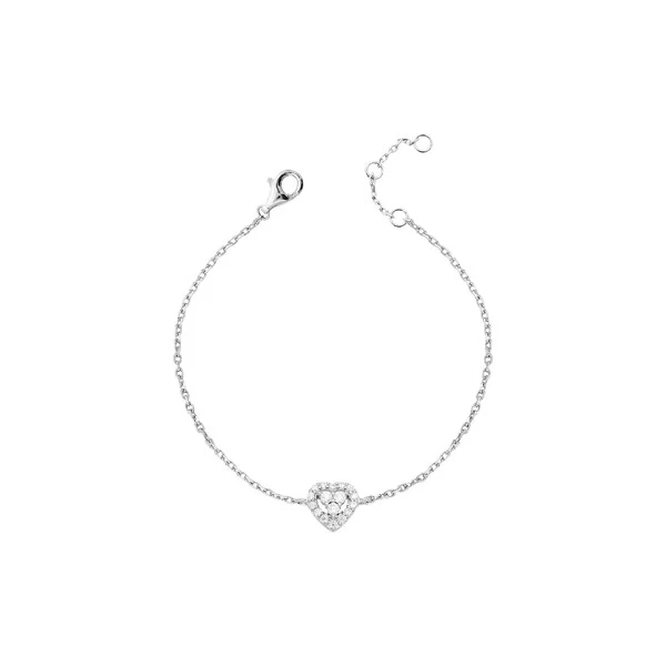 Pulseira Heart Moissanite