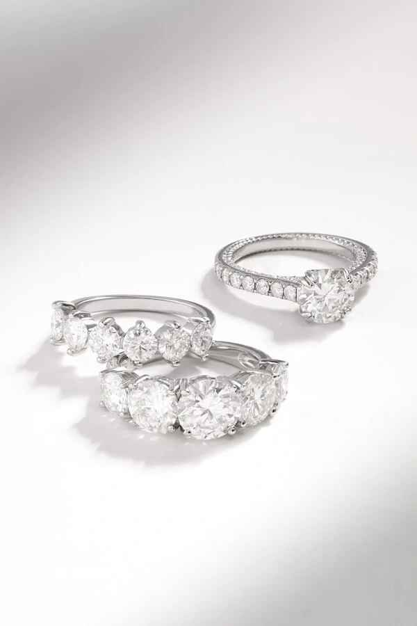 Anel Crown Moissanite