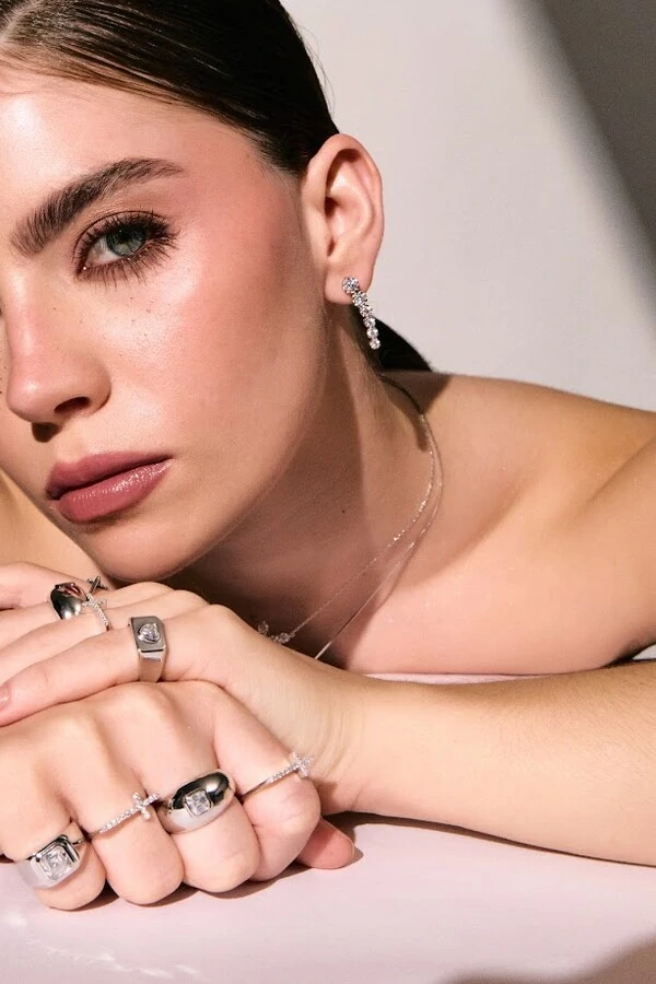 Anel Cruz Moissanite