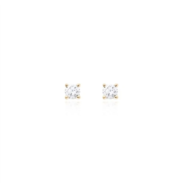 Brinco Ponto de Luz Dourado 3mm