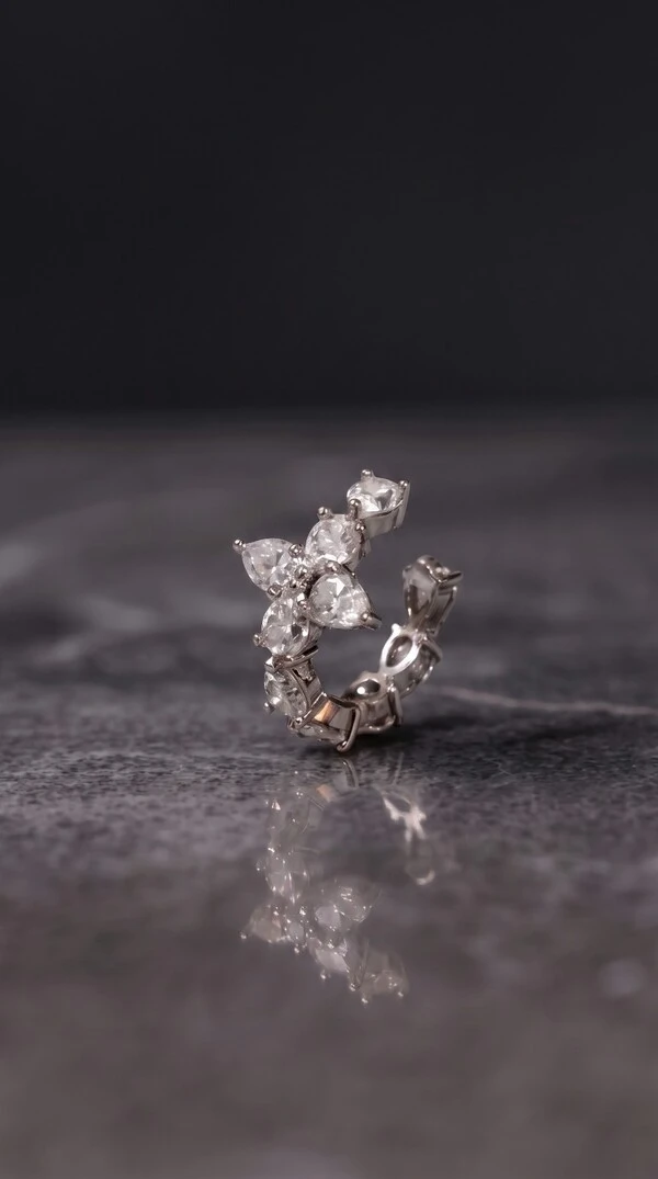 Fake Piercing Crystal Moissanite