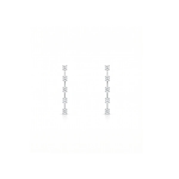 Brinco Fio Faca Moissanite P