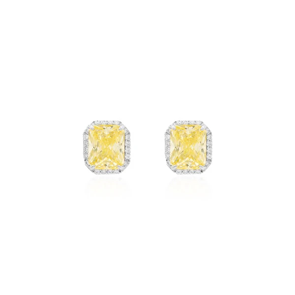Brinco Yellow Fancy 8mm