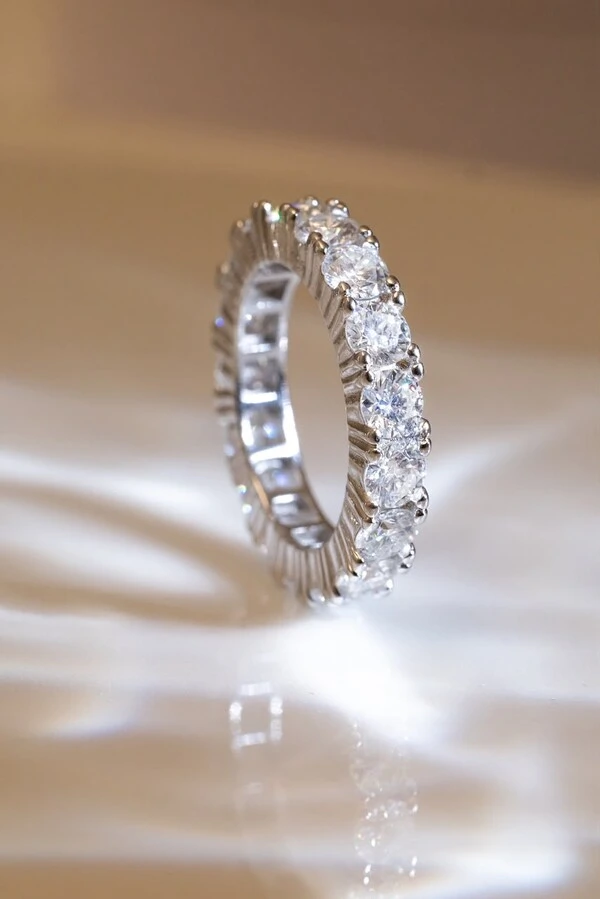 Aliança Moissanite 4mm