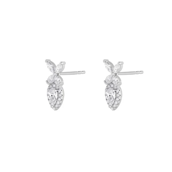 Brinco Pétala de Luz Moissanite
