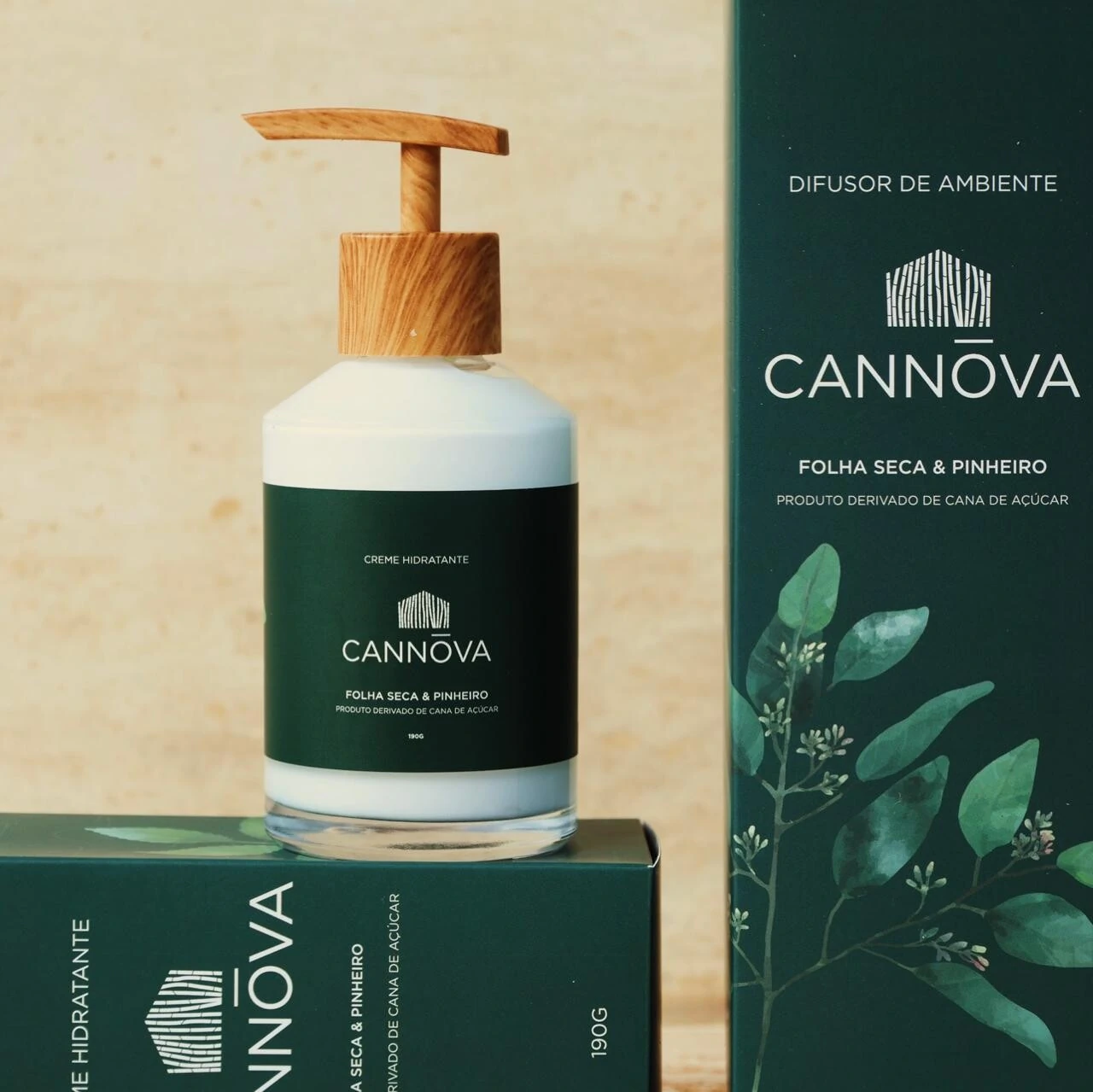 FotoCreme Hidratante Folha Seca e Pinheiro