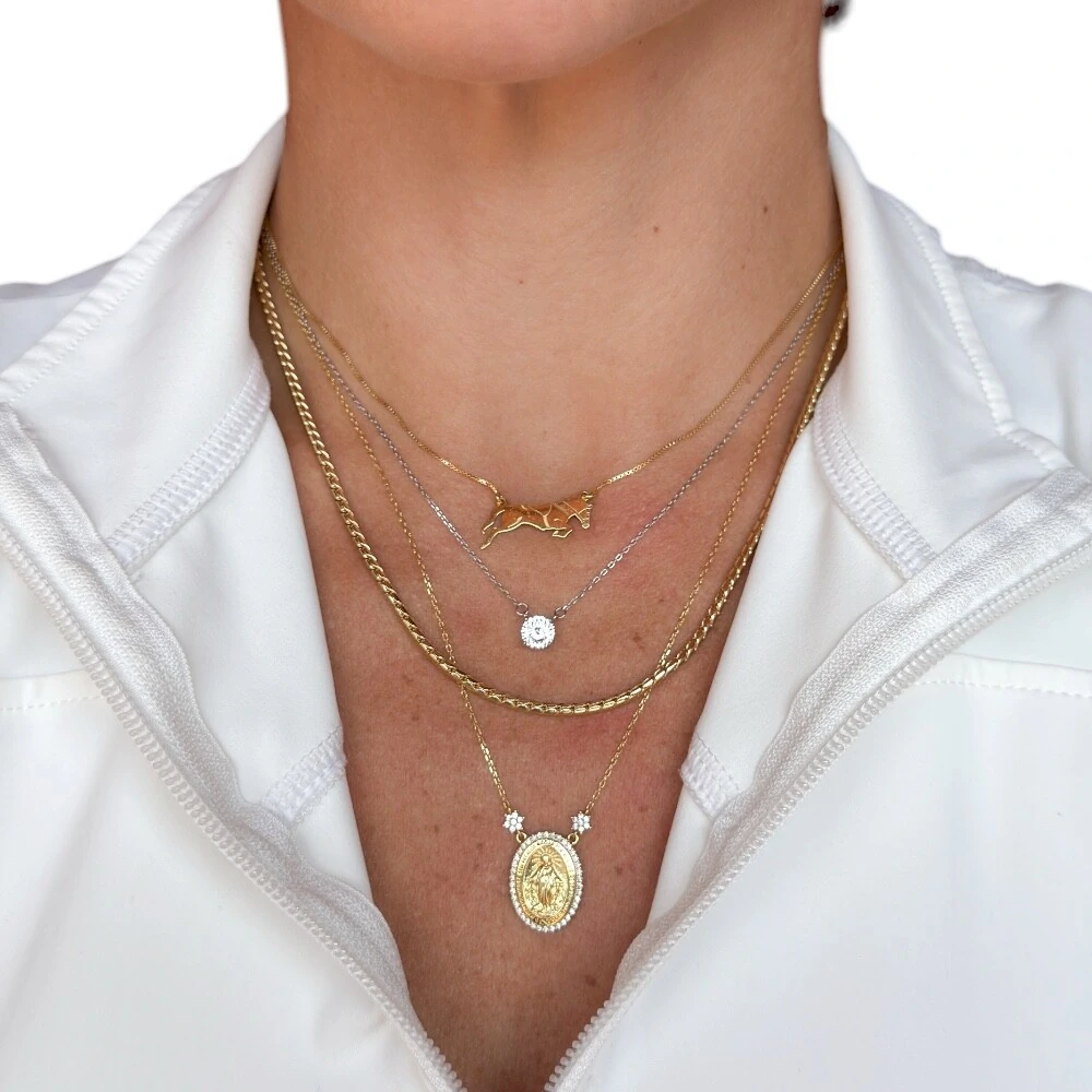 FotoColar joia solitário moissanite portuguese cut 0.72ct (6mm) prata925