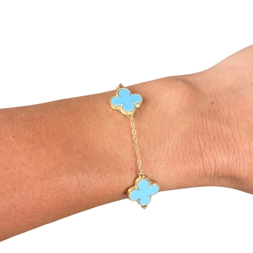 FotoPulseira trevos inspired ouro18k