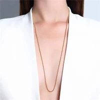 Colar corrente bolinhas delicadas Ouro18k (escolha o tamanho)