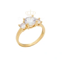 Anel Solitarios Ouro18k