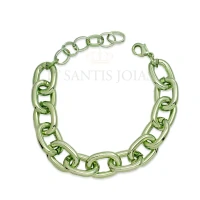 Pulseira Elos Metalizados cor Verde