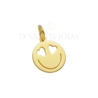 Pingente Smile Coraçoes Ouro18k