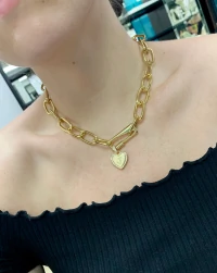 Pingente Fecho Mosquetao LETRA Ouro18k