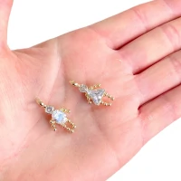 Pingente Filho e filha cristal ouro18k ( escolha o modelo )