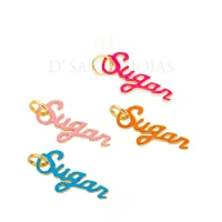 Pingente sugar esmaltado