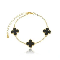 Pulseira trevos cl ouro18k