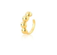 Brinco piercing bolinhas de encaixe regulável ouro18k