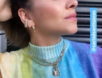 Pingente Clipe cravejado Ouro
