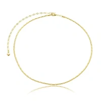 Colar gargantilha malha japonesa ouro18k