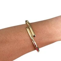 bracelete encaixe cuff ouro18k