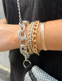 Pulseira Elos Rodio