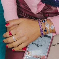 Anel tres gotas safira pink (rosa) prata925