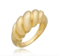 Anel organico croissant ouro18k