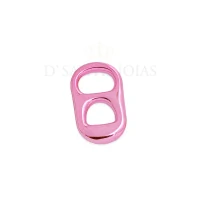 Pingente sodacap metalizado pink