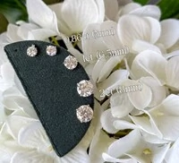 Brinco joia solitário com moissanite 1.1ct (5mm) prata925