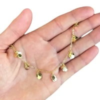 Colar boho medalhas shine ouro18k