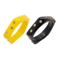 Bracelete Resina Cosmos Slim Ouro18k (escolha a cor)