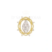 pingente trabalhado nossa senhora ouro
