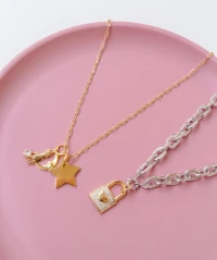 Pingente Meia Lua Ouro 2.4CM