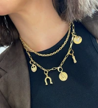 Pingente Ferradura Ouro